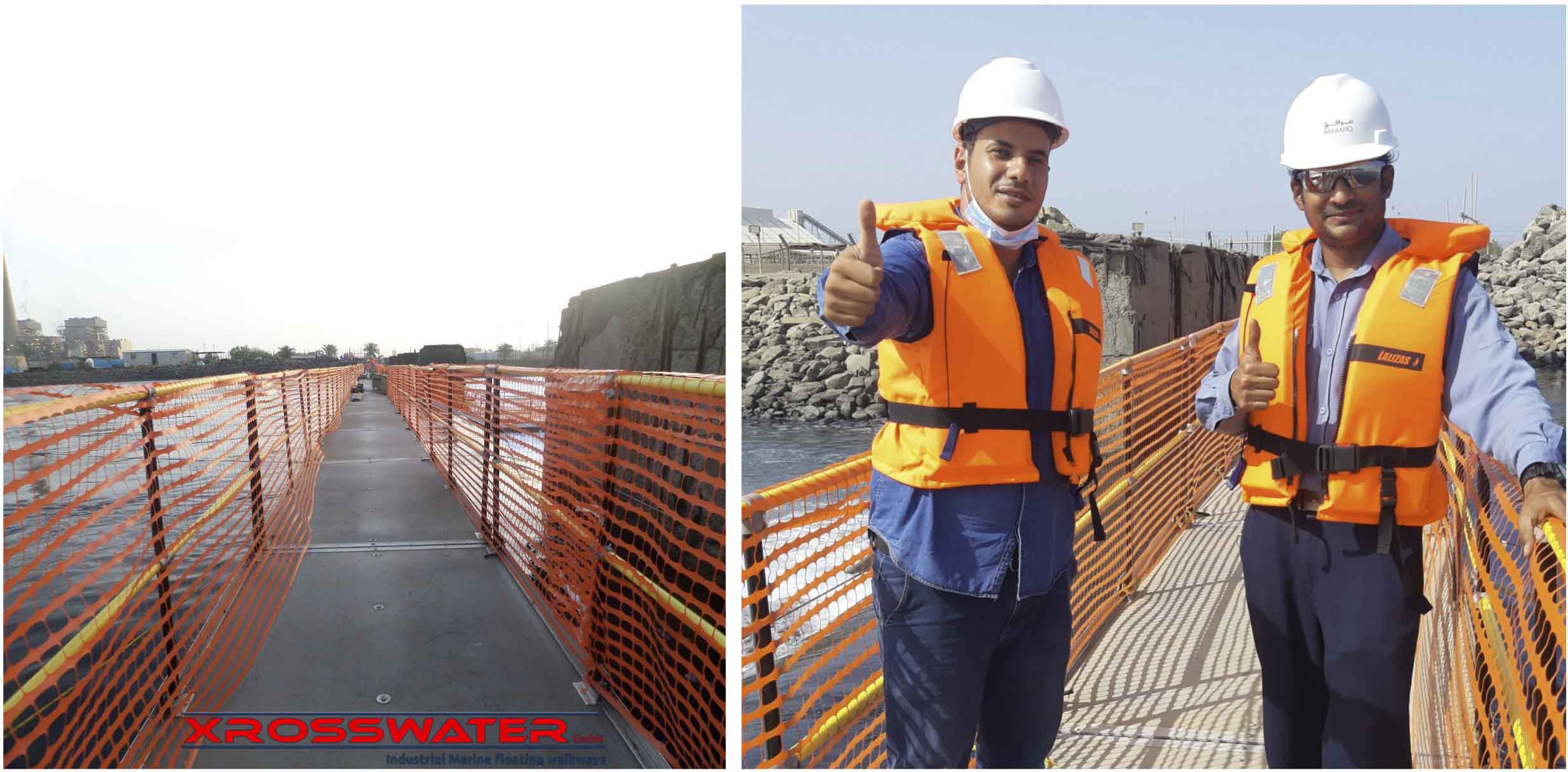 Saudi Arab customer satisfaction with Xroswatter walkway solution for their plant